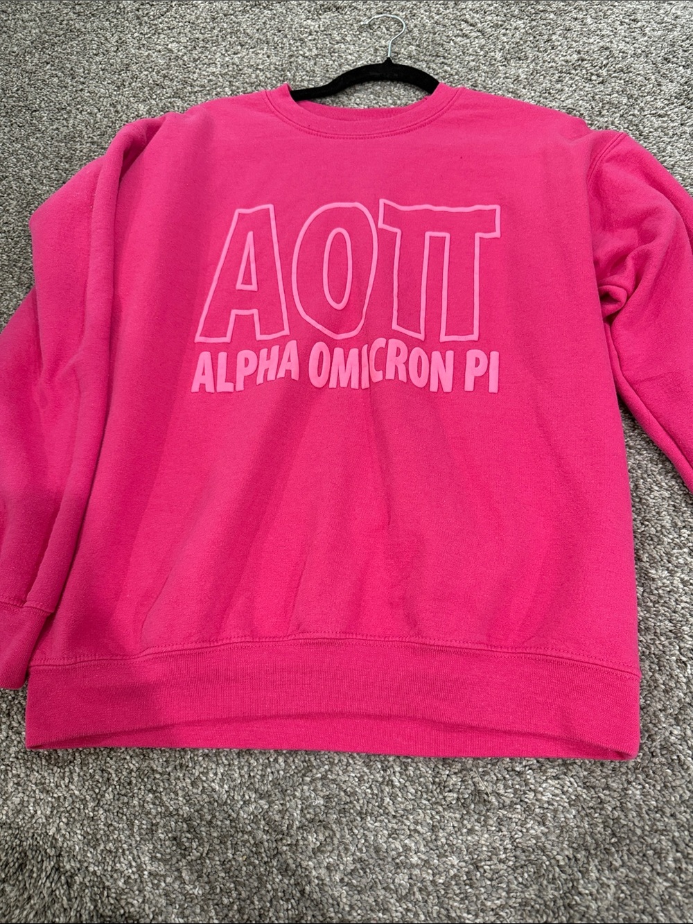 Aoii Crewneck Sweatshirt - Hot Pink